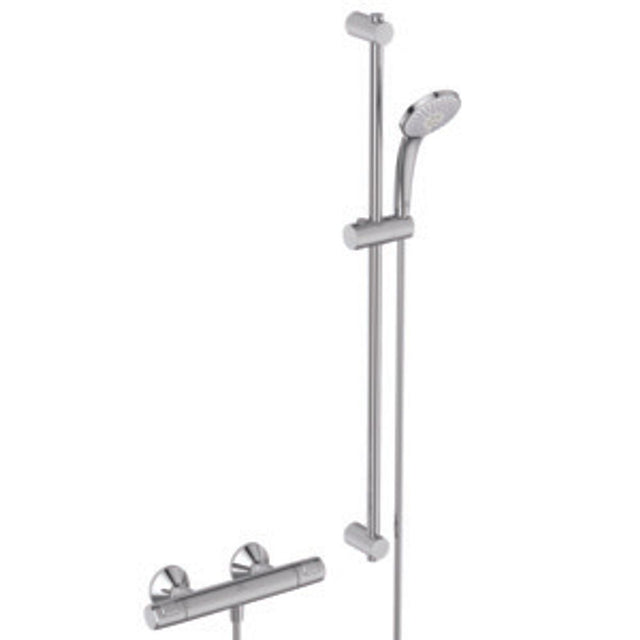 Ideal Standard Brausethermostat AP Ceratherm T25 Ausld.80mm Brausestange 900mm Chrom, A7204AA