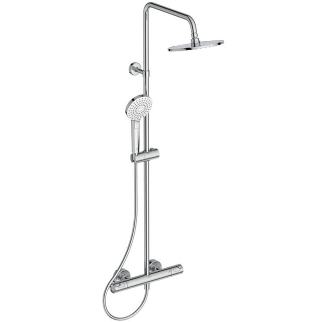 Ideal Standard Duschsystem Ceratherm T50 m.Brausethermostat Schlauch 1750mm Chrom, A7225AA