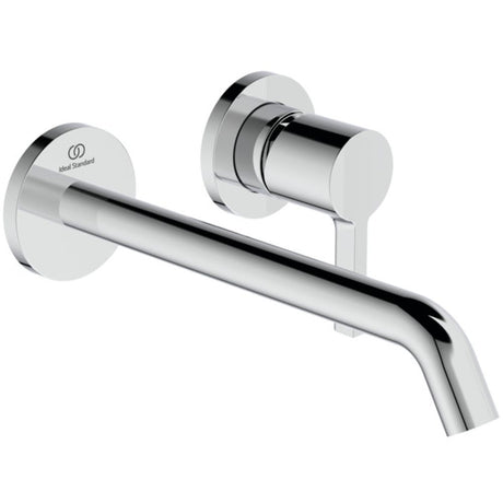 Ideal Standard Wand-Waschtischarmatur JOY, BS2, runde Rosette, Ausld.225mm, Chrom, A7379AA