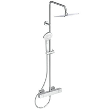 Ideal Standard Duschsystem Ceratherm C100 Square Brausestange rund Chrom, A7540AA