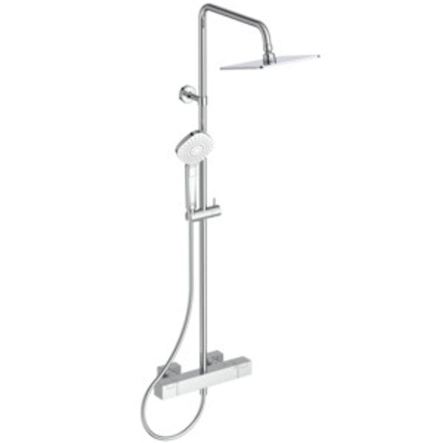 Ideal Standard Duschsystem Ceratherm C100 Square Brausestange rund Chrom, A7540AA