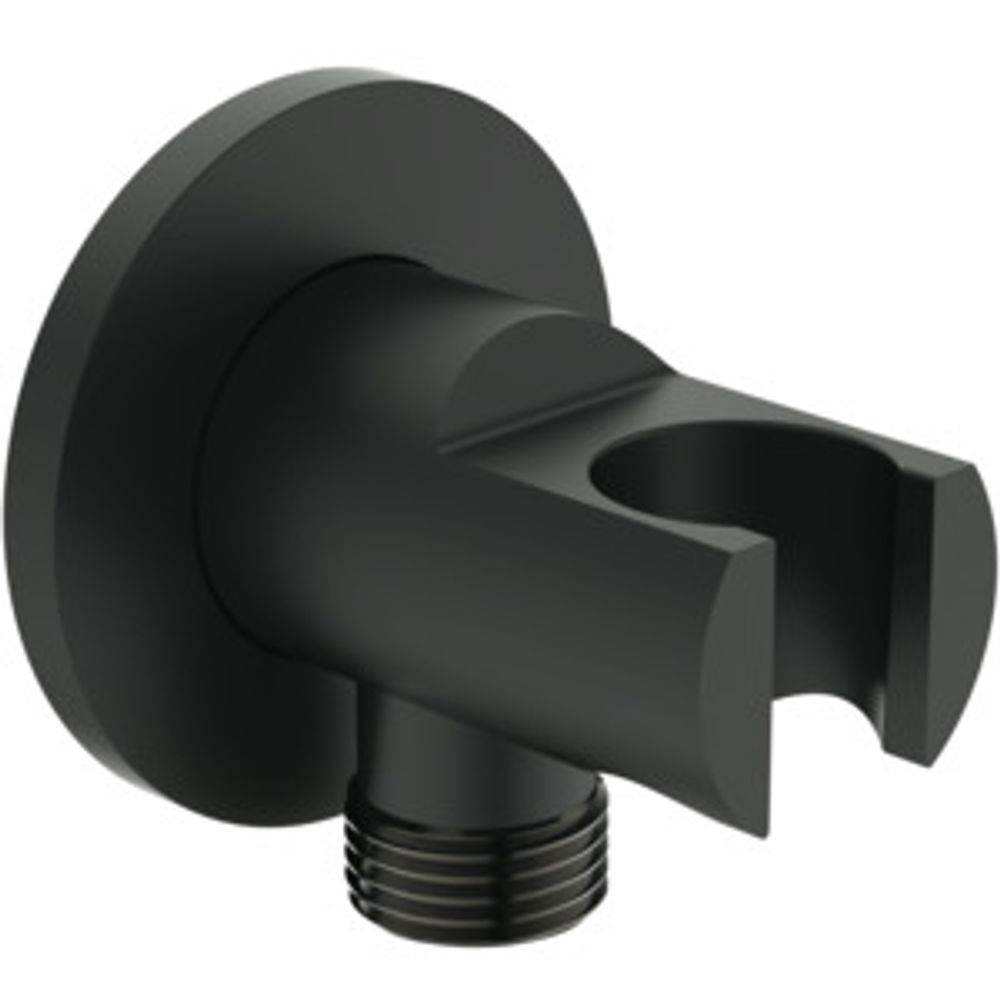 Ideal Standard Wandhalter Idealrain Atelier f.HB u.Brauseschlauch G1/2 Silk Black, BC807XG