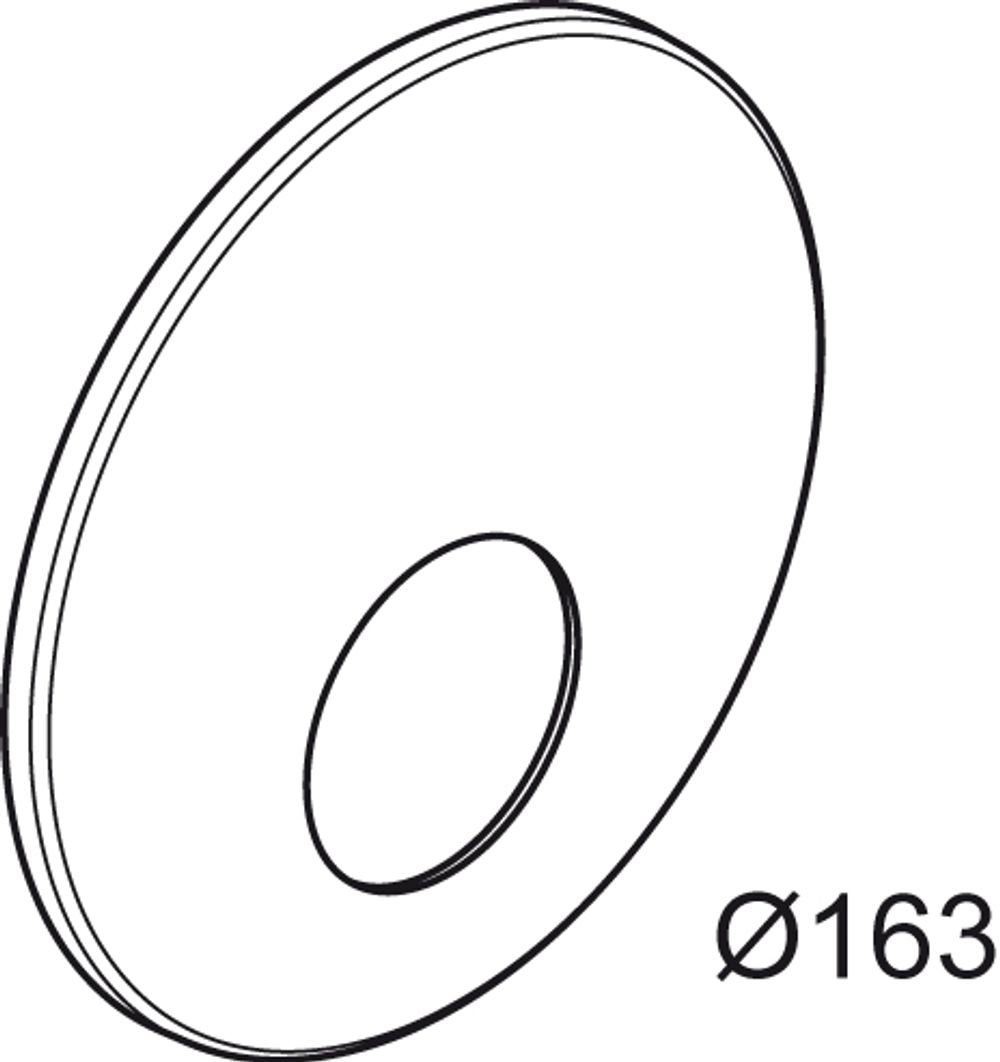Ideal Standard UP-Rosette D163 Brause, Chrom , A860946AA