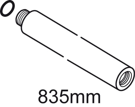 Ideal Standard Brausestange, d:25, Abstand L=835mm, Chrom, A861143AA
