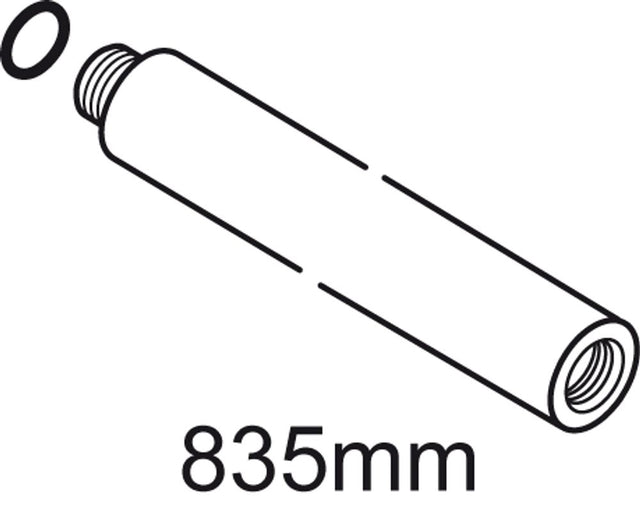 Ideal Standard Brausestange, d:25, Abstand L=835mm, Chrom, A861143AA