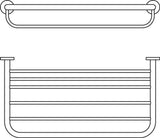 Ideal Standard Badetuchablage IOM 570mm, Chrom , A9106AA