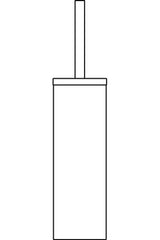 Ideal Standard Bürstengarnitur IOM bodenstehend Edelstahl gebürstet, A9108MY