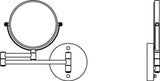 Ideal Standard Kosmetikspiegel IOM, Chrom , A9111AA