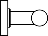 Ideal Standard Handtuchhaken IOM doppelt, Chrom , A9116AA