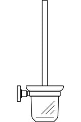 Ideal Standard Bürstengarnitur IOM aus Glas wandhängend Chrom, A9119AA