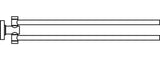 Ideal Standard Handtuchstange IOM doppelt, Chrom , A9131AA