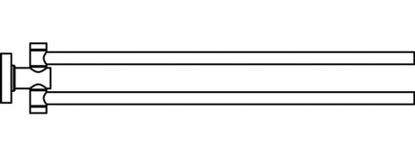 Ideal Standard Handtuchstange IOM doppelt, Chrom , A9131AA