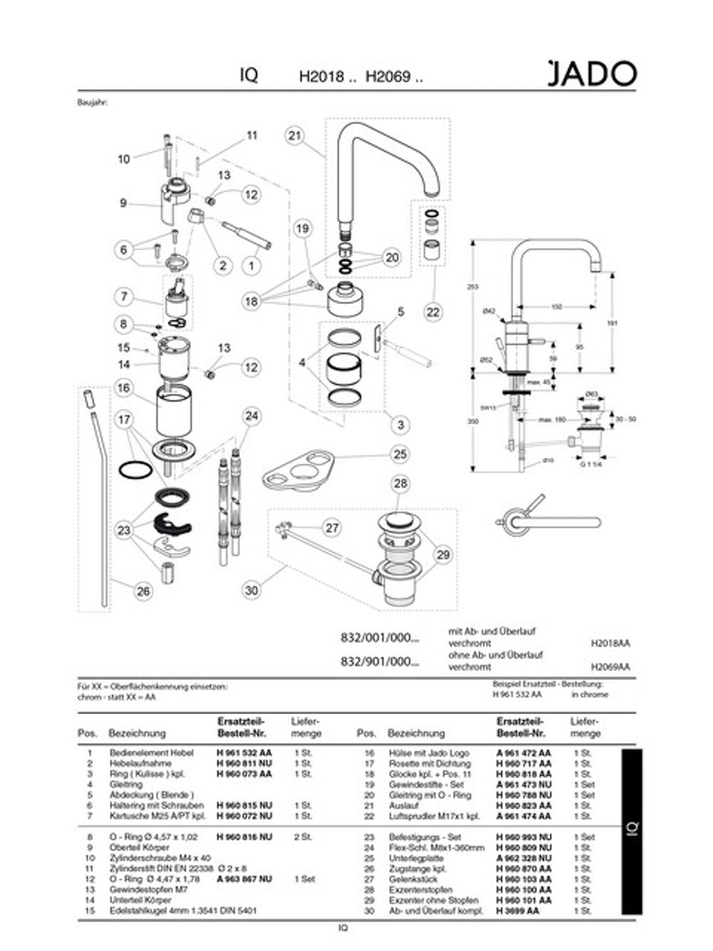 Ideal Standard O-Ring-Set, A963867NU , A963867NU