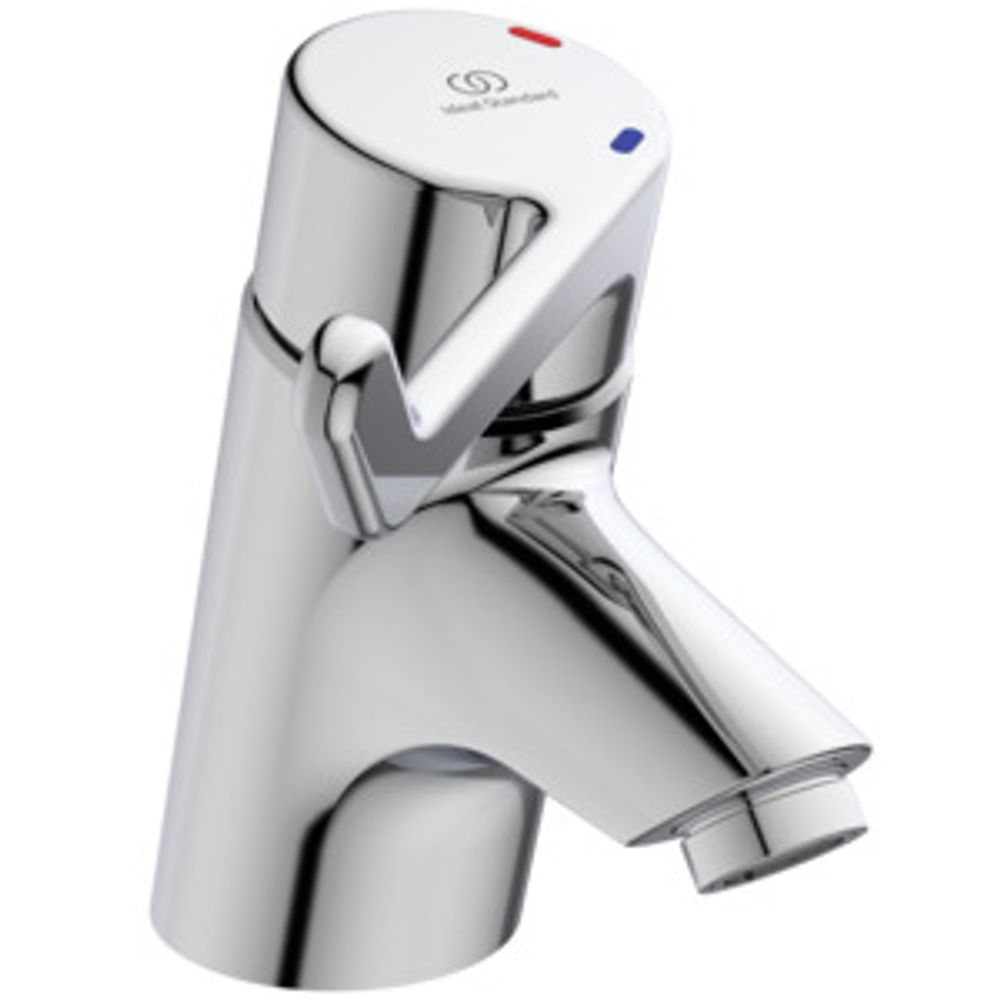 Ideal Standard WT-Sicherheitsarm.Ceraplus,o.Ablgarn, Bedienhebel 120mm, Ausld. 108mm, Chrom, B8220AA