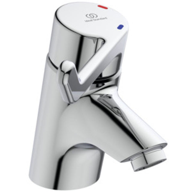 Ideal Standard WT-Sicherheitsarm.Ceraplus,o.Ablgarn, Bedienhebel 120mm, Ausld. 108mm, Chrom, B8220AA