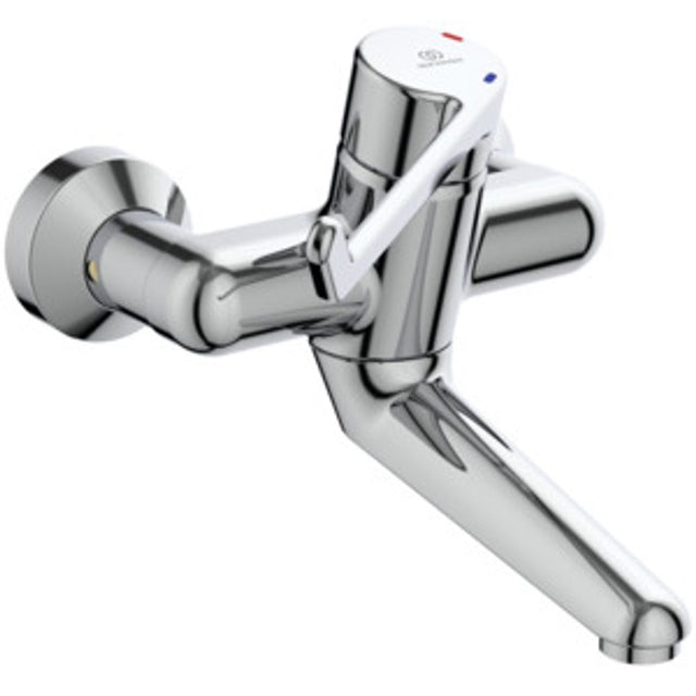 Ideal Standard WWT-Sicherheitsarm.Ceraplus,absperr. S-Anschl., Hebel 180mm,Ausld.230mm,Chrom, B8222AA