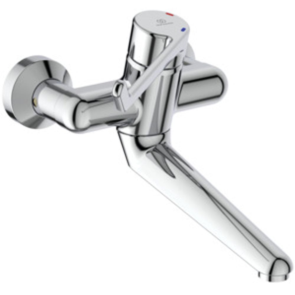 Ideal Standard WWT-Sicherheitsarm.Ceraplus,absperr. S-Anschl., Hebel 180mm,Ausld.280mm,Chrom, B8224AA