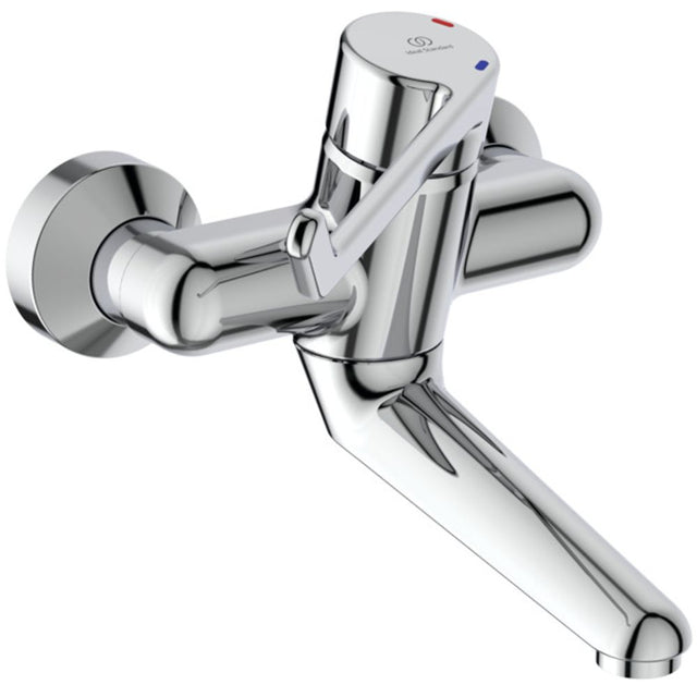 Ideal Standard WWT-Sicherheitsarm.Ceraplus,n.absperr S-Anschl., Hebel 180mm,Ausld.208mm,Chrom, B8314AA