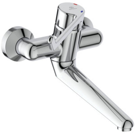 Ideal Standard WWT-Sicherheitsarm.Ceraplus,n.absperr S-Anschl., Hebel 180mm,Ausld.258mm,Chrom, B8316AA