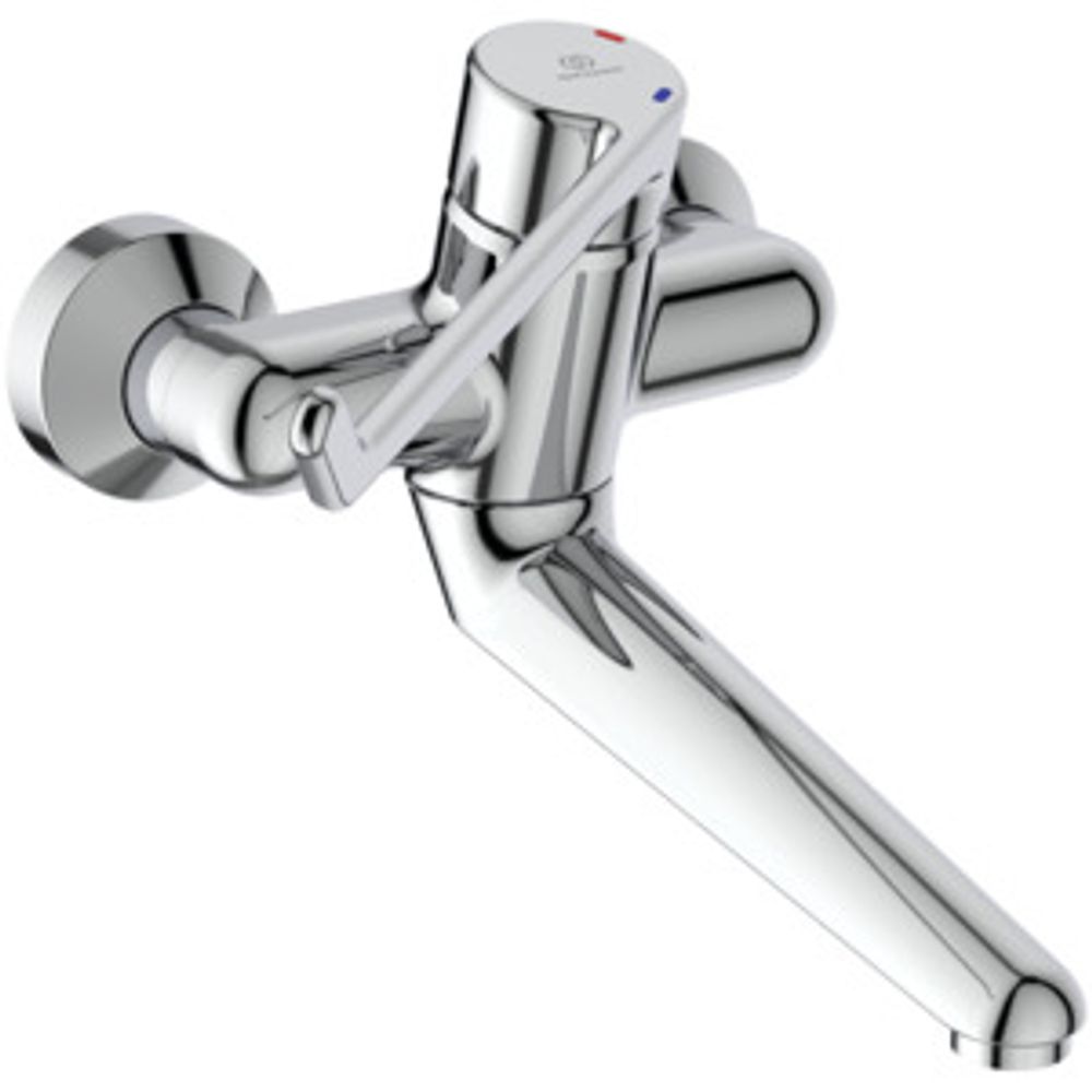 Ideal Standard WWT-Sicherheitsarm.Ceraplus,n.absperr S-Anschl., Hebel 230mm,Ausld.258mm,Chrom, B8317AA