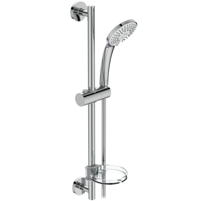 Ideal Standard Brausekombination Idealrain 600mm 3-Funktionshandbrause, d:100mm Chrom, B9415AA
