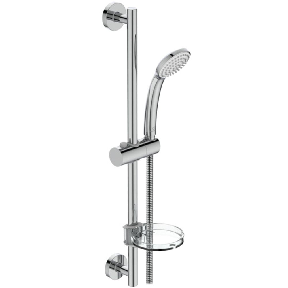 Ideal Standard Brausekombination Idealrain 600mm 1-Funktionshandbrause d:80mm Chrom, B9501AA