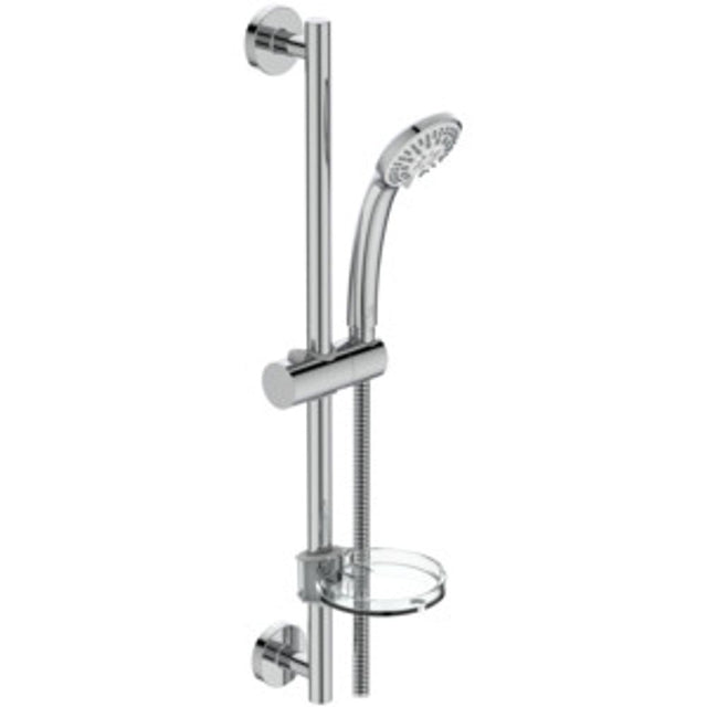 Ideal Standard Brausekombination Idealrain 600mm 3-Funktionshandbrause d:80mm Chrom, B9503AA