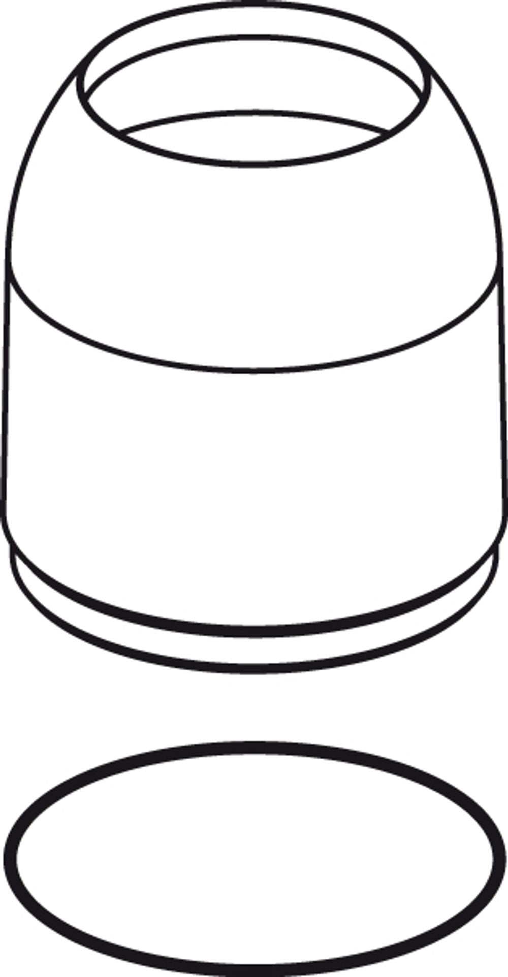 Ideal Standard Abdeckkappe mit O-Ring, B960229AA, Chrom, B960229AA
