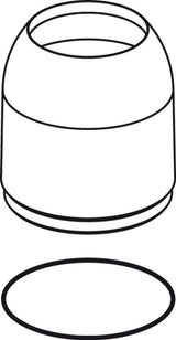 Ideal Standard Abdeckkappe mit O-Ring, B960229AA, Chrom, B960229AA