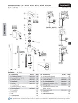 Ideal Standard Zugstange Ceraplan III, kpl., Chrom , B961119AA