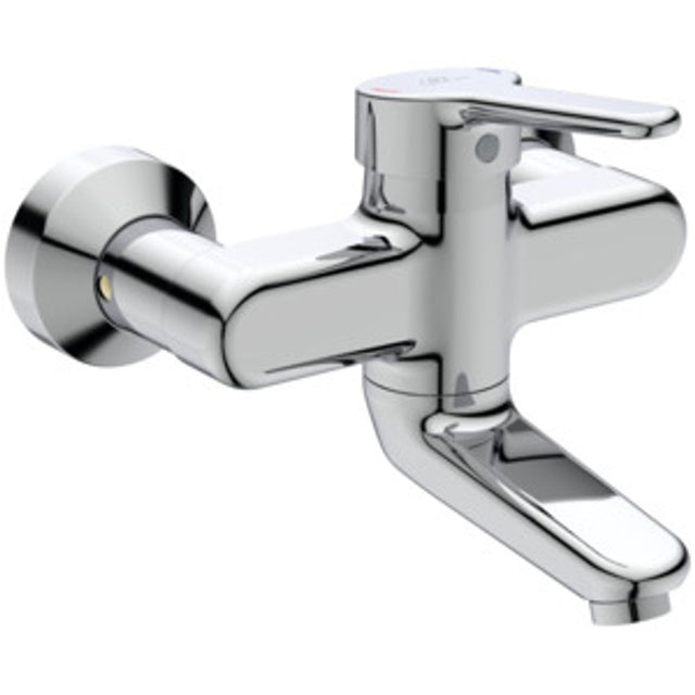 Ideal Standard Wand-WT-Armatur Ceraplus 5l/min. Ausld.180-199mm absp.S-Anschlüsse Chrom, BC110AA