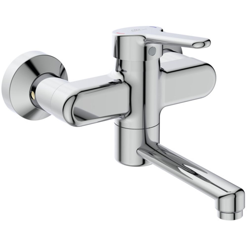 Ideal Standard Wand-WT-Armatur Ceraplus 5l/min. Ausld.230-249mm absp.S-Anschlüsse Chrom, BC111AA