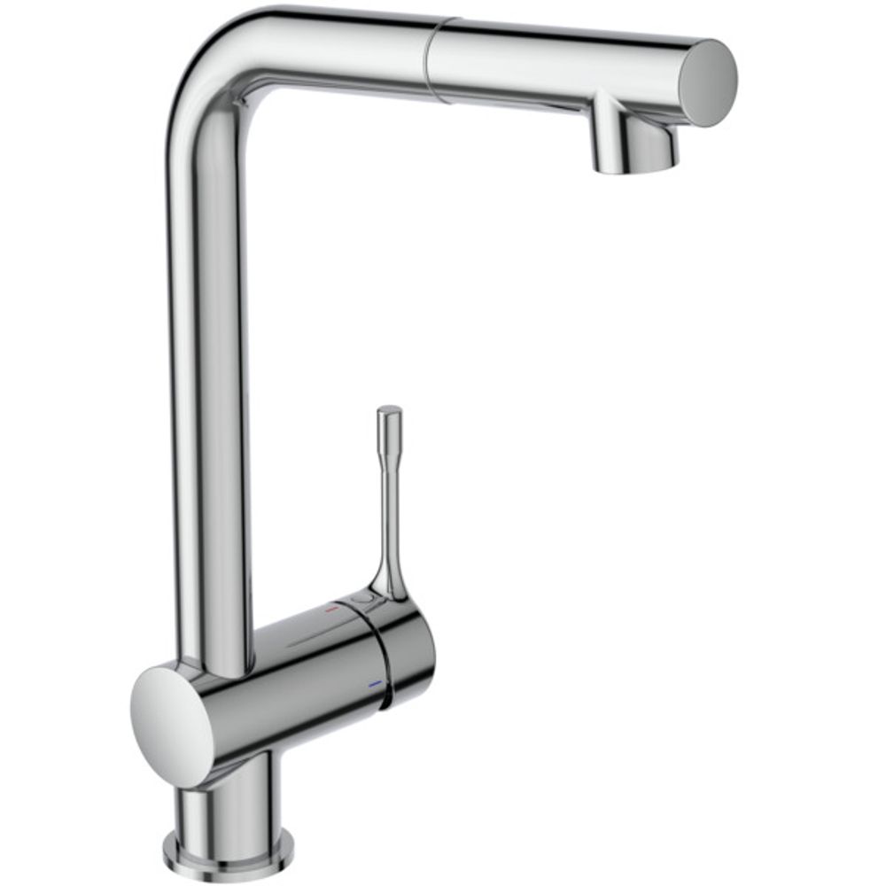 Ideal Standard Küchenarm. Ceralook, m.herausz.HB, m.hohem Auslauf, Ausld.207mm, Chrom, BC176AA