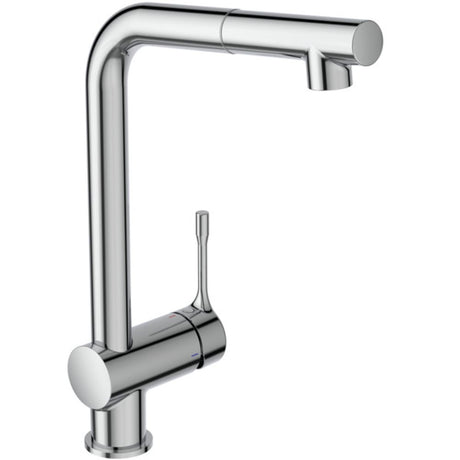 Ideal Standard Küchenarm. Ceralook, m.herausz.HB, m.hohem Auslauf, Ausld.207mm, Chrom, BC176AA
