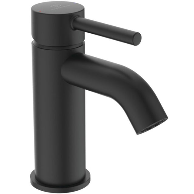 Ideal Standard Waschtischarmatur Ceraline 5 l/min. o.Ablgarn. Ausld.100mm Silk Black, BC268XG
