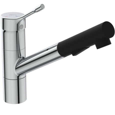 Ideal Standard Küchenarmatur Ceralook, m.herausz.HB, Ausld.233mm, Chrom, BC297AA