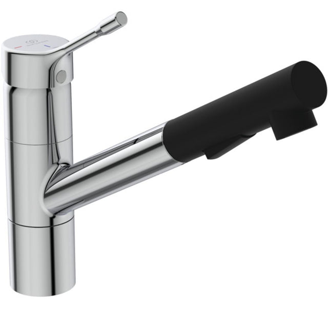 Ideal Standard Küchenarmatur Ceralook, m.herausz.HB, Ausld.233mm, Chrom, BC297AA