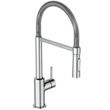 Ideal Standard Küchenarmatur Ceralook, Semi-Profi, Ausl. m.Federarm u.HB, Ausld.215mm,Chrom, BC302AA