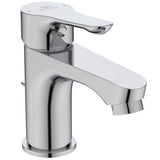 Ideal Standard Waschtischarmatur Alpha, m.Ablgarn. aus Kunststoff, Ausld.115mm, Chrom, BC486AA