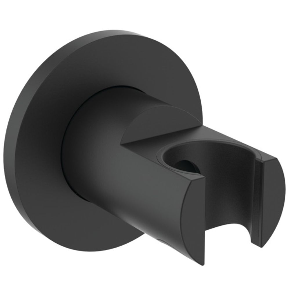 Ideal Standard Wandhalter Idealrain Atelier runde Rosette f.Handbrause Silk Black, BC806XG