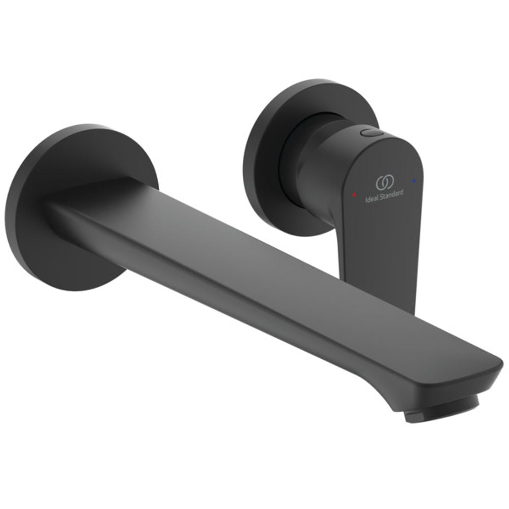 Ideal Standard Wand-Waschtischarmatur Cerafine O Ausld.224mm Silk Black, BD133XG