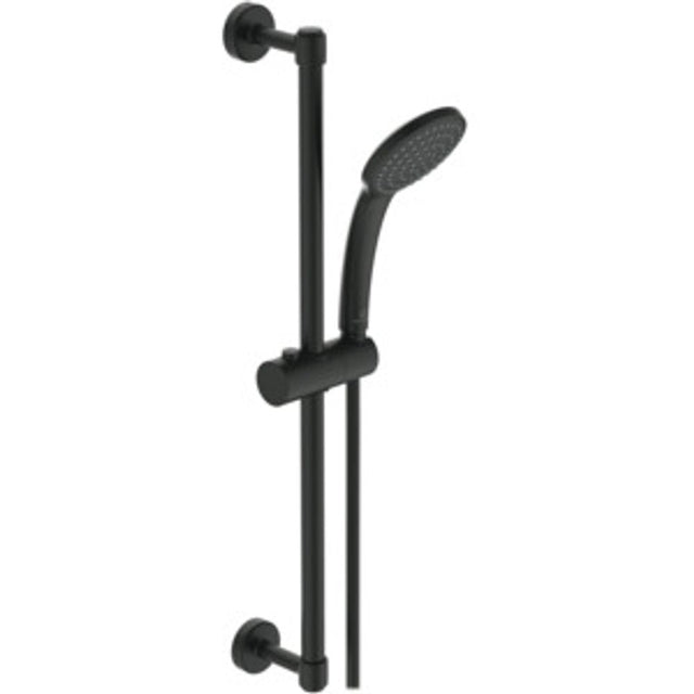 Ideal Standard Brausekombination Idealrain 600mm 1-Funktion-Handbrause 100mm Silk Black, BD142XG