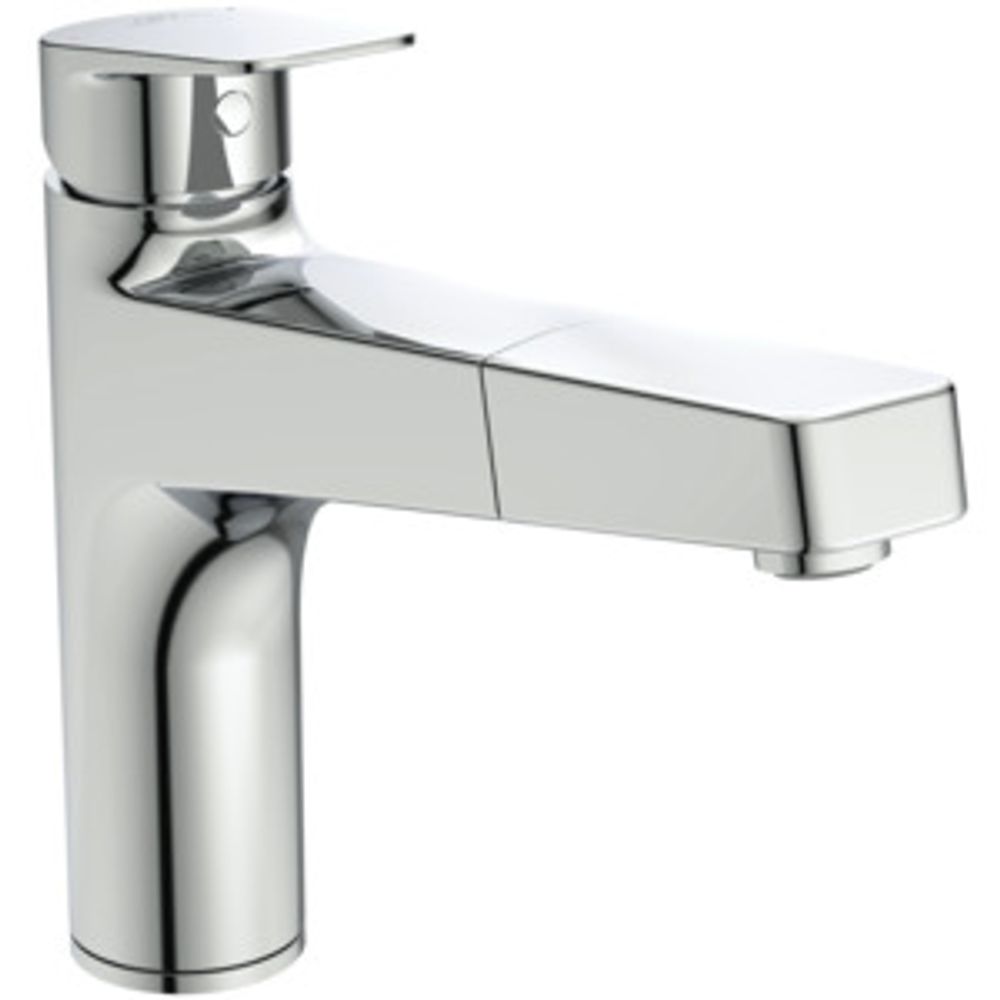 Ideal Standard Küchenarmatur Ceraplan m.h.Auslauf Ausld.210mm 1-Funktions-Handbrause Chrom, BD331AA
