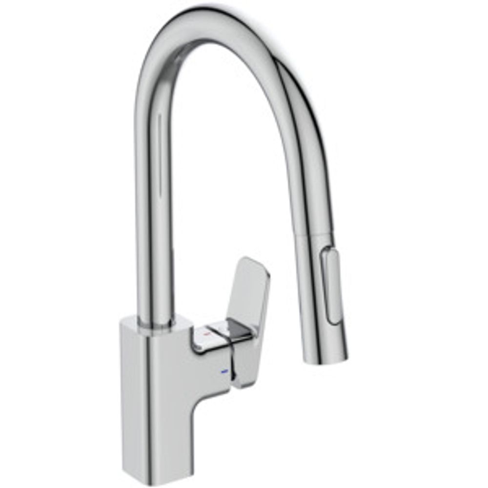 Ideal Standard Küchenarmatur Ceraplan Ausld.216mm m.h.Rohrauslauf 1F-HB Chrom, BD338AA