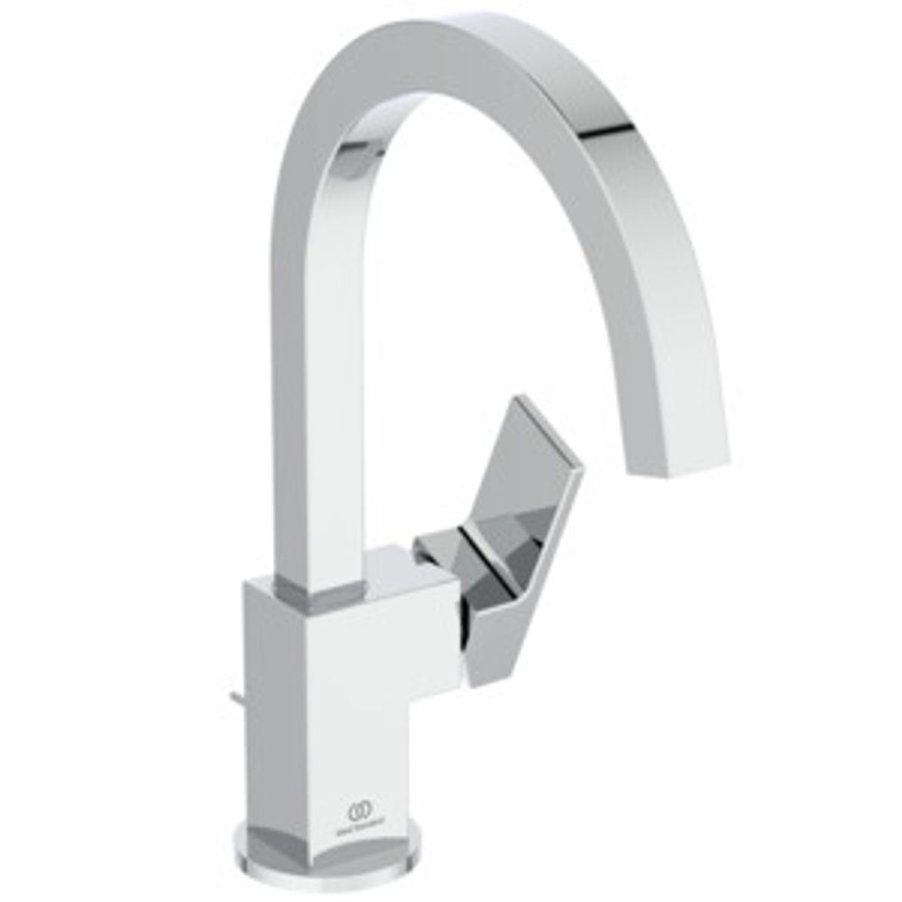 Ideal Standard Waschischarmatur Extra Ausld.190mm h.Auslauf m.Ablgarn. Chrom, BD504AA