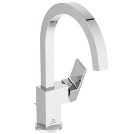 Ideal Standard Waschischarmatur Extra Ausld.190mm h.Auslauf m.Ablgarn. Chrom, BD504AA