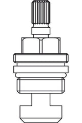 Ideal Standard JADO Keramikoberteil G1/2, H960104NU, rechtsschließend, H960104NU