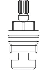 Ideal Standard JADO Keramikoberteil G1/2, H960136NU, linksschließend, H960136NU