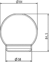 Ideal Standard JADO Ersatzglas für Lotionspender, Opalglas, H960395NU
