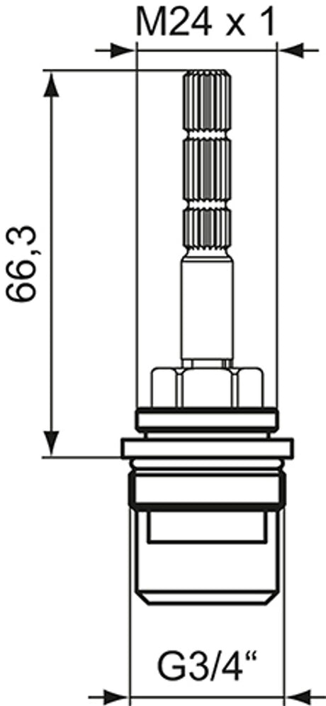 Ideal Standard JADO Keramikoberteil G3/4, H960935NU, rechtsschließend, H960935NU